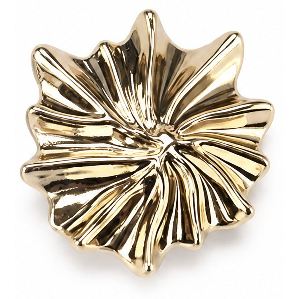 Metal Shank Buttons – Fireworks Petal Design, Zinc Alloy, Gold & Silver, for Coats & Knitwear