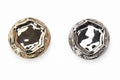 Faceted Hexagon Metal Buttons – Light Gold & White Nickel, 15mm, 18mm, 20mm & 23mm for Blazers & Knitwear