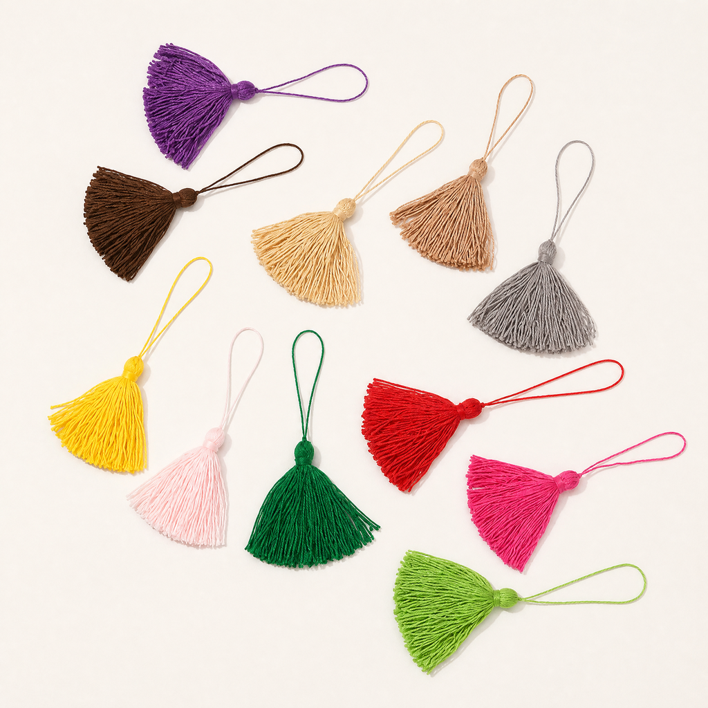 Yarn Tassels | Colorful Tassel Charms for Bags, Keys & Bookmarks