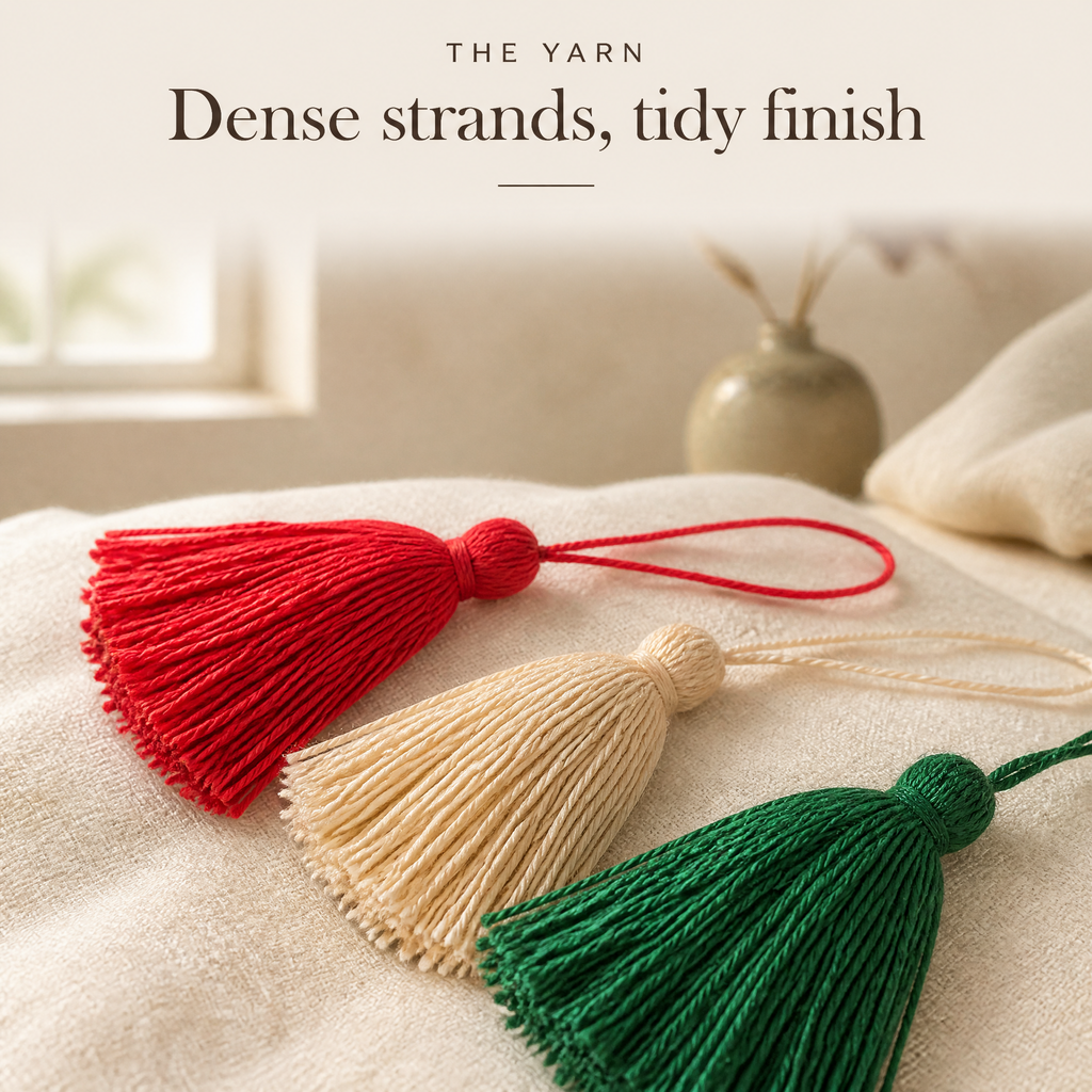 Yarn Tassels | Colorful Tassel Charms for Bags, Keys & Bookmarks