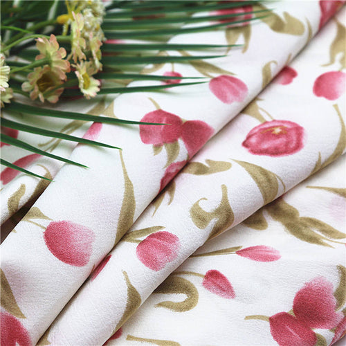 100% Polyester Milk Fiber Lace Fabric Embroidered Crochet Floral Home Textile