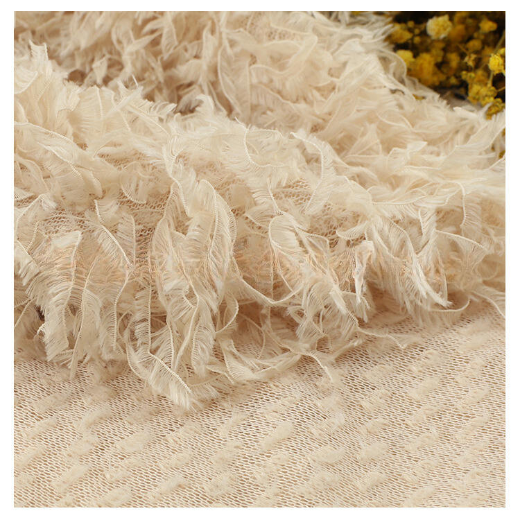 Fashion Jacquard Cut Design Soft Texture Suitable for Women's Pajamas Clothing Ostrich Velvet New Plush Fashion Fabric 300g