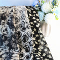 High Quality Custom Print Floral Embroidered Sequins Polyester Plain Woven Imitation Silk Satin Fabric for Dress Home Textile