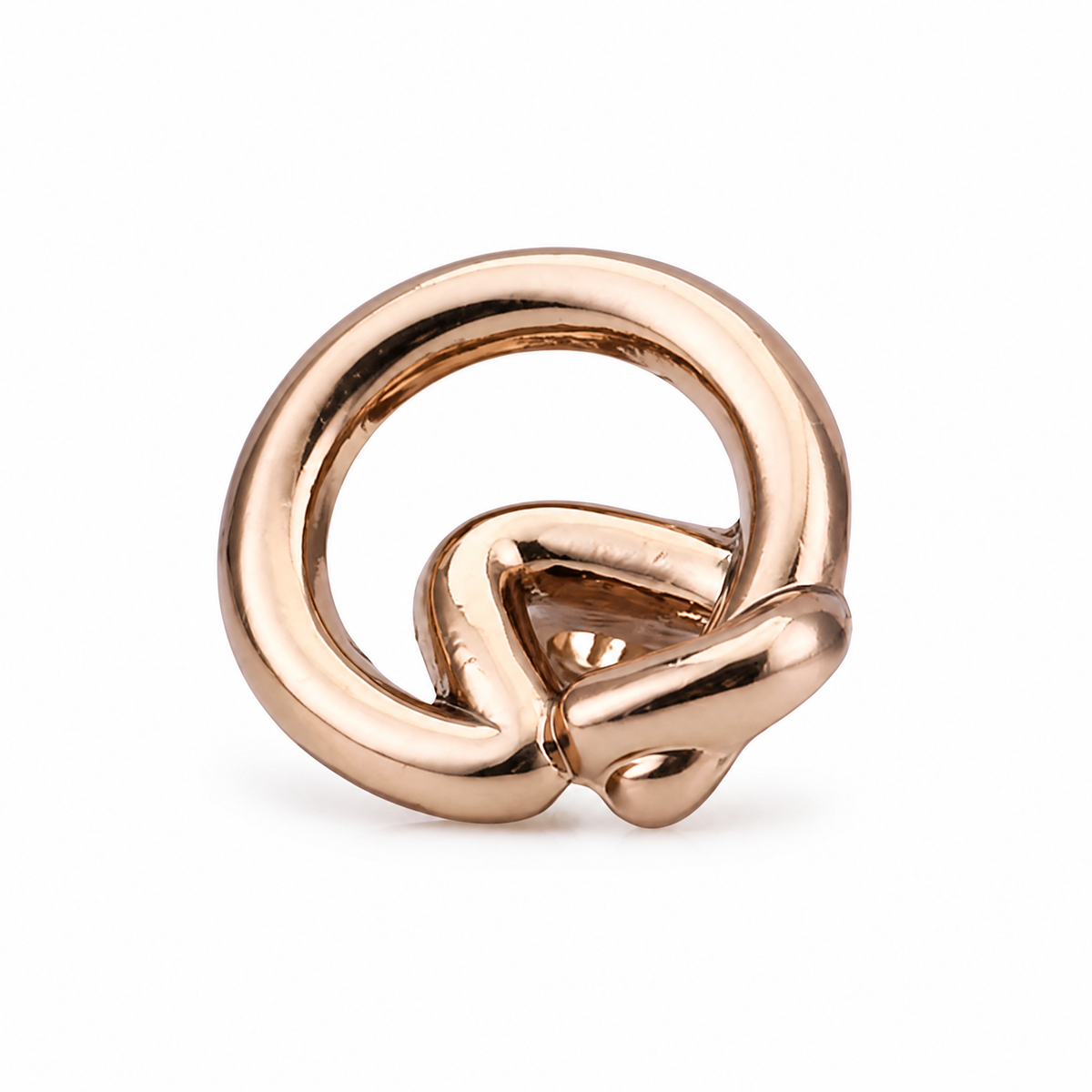 Hollow Ring Buttons – 11.5mm Alloy Knot-Design Buttons for Coats & Knitwear