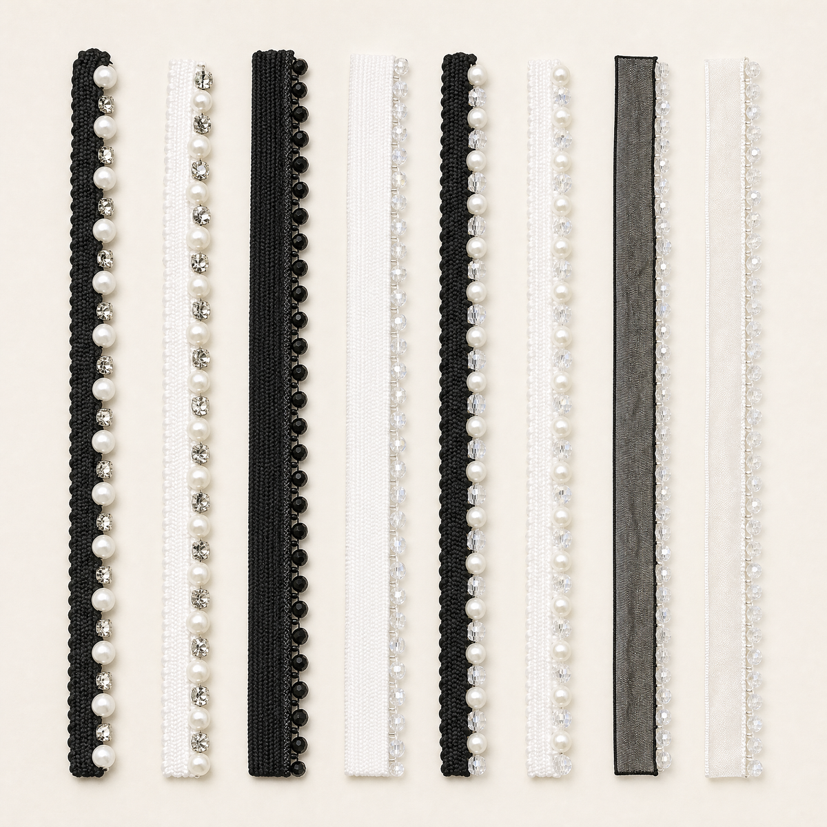 Beaded Trim | Pearl-Effect & Crystal-Look Edging for Bridal Sewing
