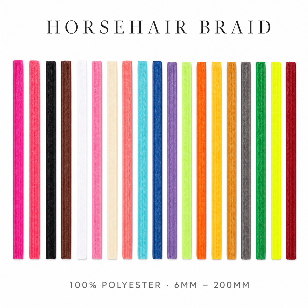 Polyester Horsehair Braid | Crinoline Hem Stiffening, 6mm-200mm