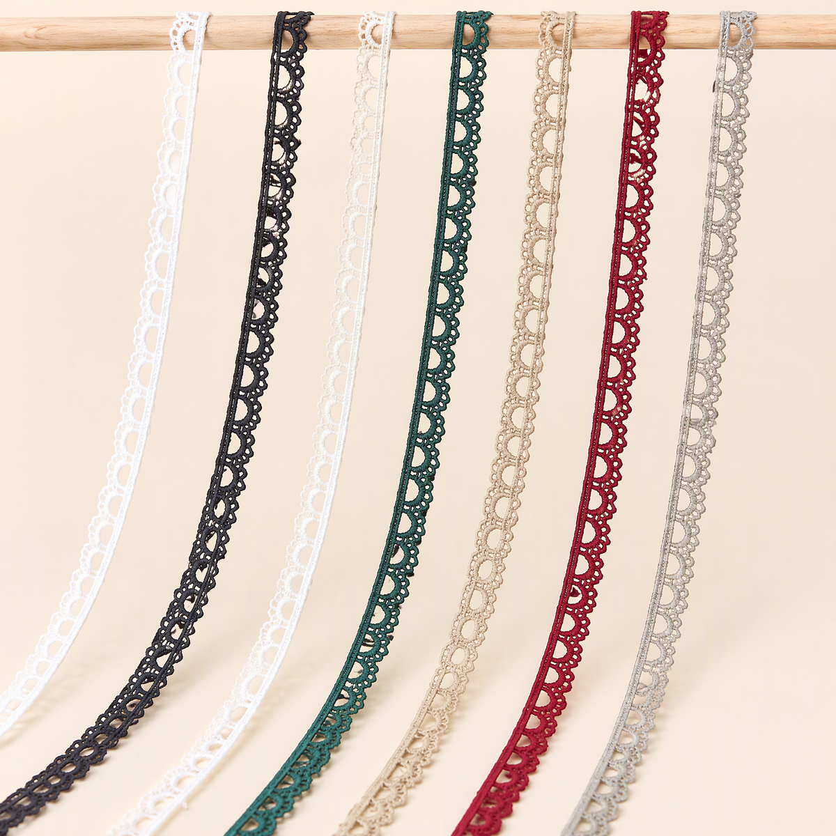 Scalloped Lace Trim | Eyelet Openwork Trim for Bridal & Sewing